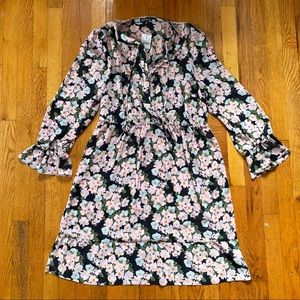 J.Crew Mercantile Floral Drapey Tie-front Dress